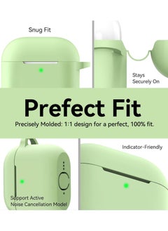 Generic Compatible With Airpods 4 Case Cover - 2024 Airpod 4th Generation Soft Silicone Case with Lanyard and Keychain for Women, Shockproof Drop Protection Scratch Resistant Cute (Green)  - Image 5