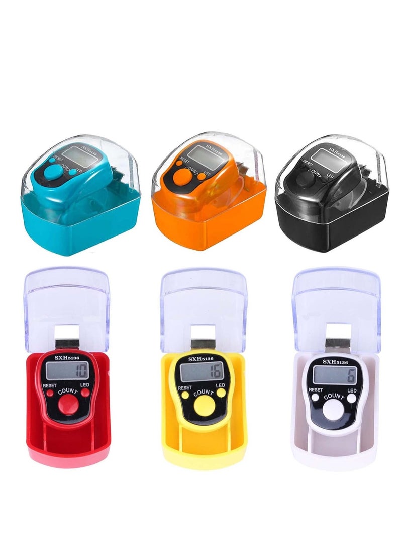 مسبحة رقمية إلكترونية صغيرة بشاشة LCD  ضغط يدوي للأصابع للتسبيح | مسبحة متعددة الألوان | عداد رقمي لجرد الحضور وممارسة - Image 1