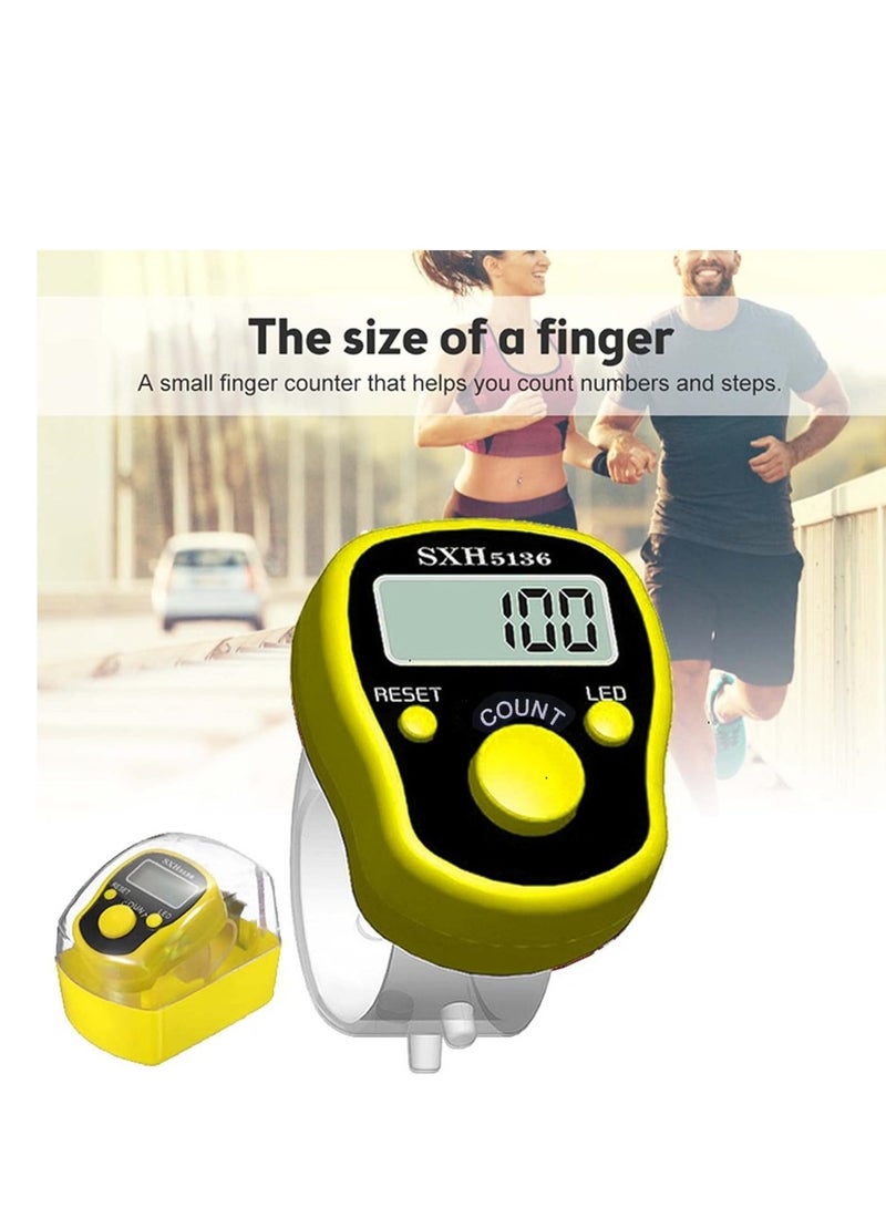 مسبحة رقمية إلكترونية صغيرة بشاشة LCD  ضغط يدوي للأصابع للتسبيح | مسبحة متعددة الألوان | عداد رقمي لجرد الحضور وممارسة - Image 5