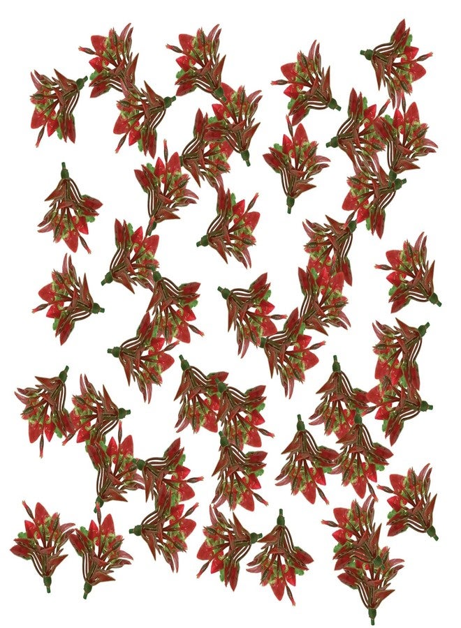 OrgMemory 200 Pcs Mini Model Grass, Model Scenery Kit for School Project Model Mini Flower Plants Flowers Architecture Flower Model Scenery DIY Miniature Colorful Flower - Image 5
