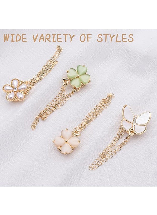 مشبكين مغناطيسيين للملابس - مشابك أكمام على شكل فراشة، مثبتات للحاشية قوية للتقصير والتزيين، مناسبة للنساء والفتيات - Image 5