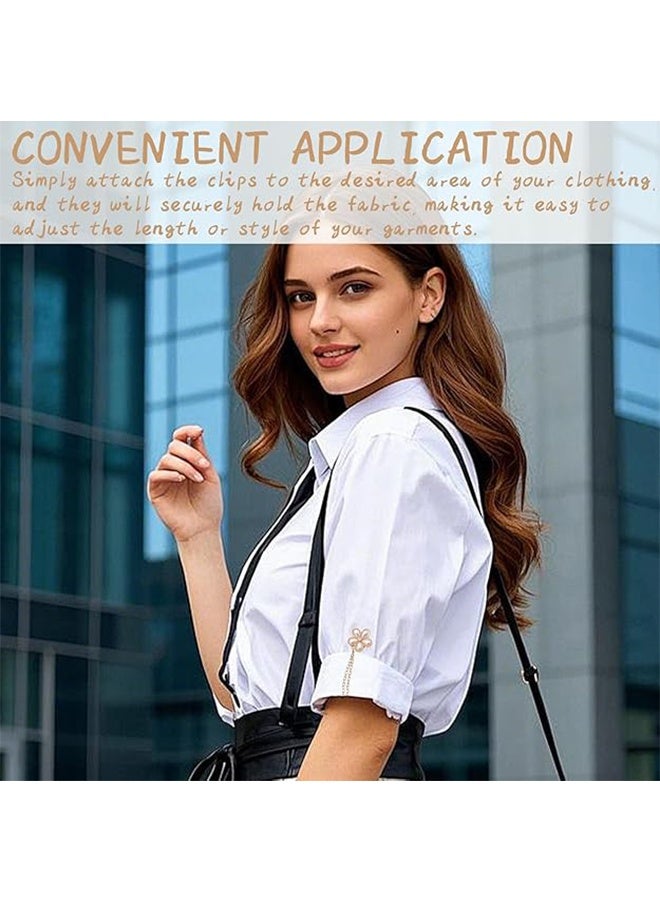 مشبكين مغناطيسيين للملابس - مشابك أكمام على شكل فراشة، مثبتات للحاشية قوية للتقصير والتزيين، مناسبة للنساء والفتيات - Image 4