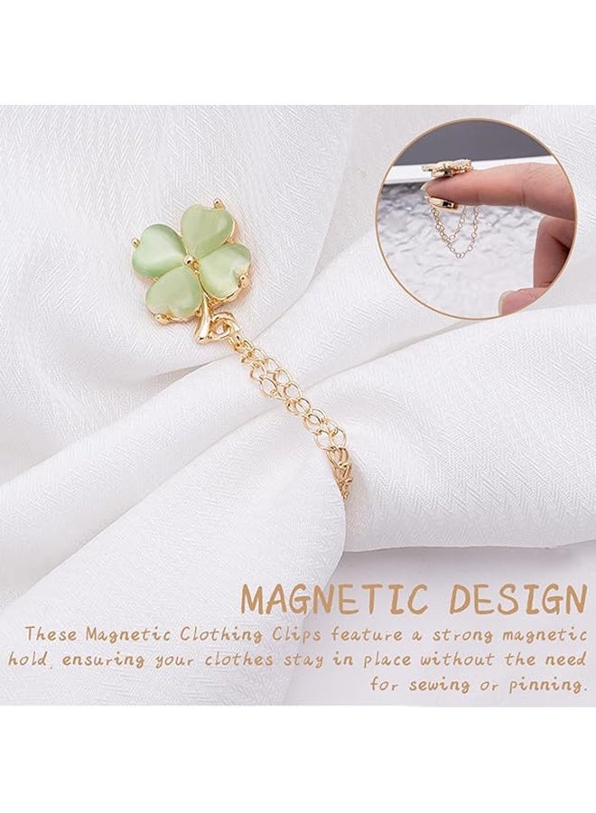 مشبكين مغناطيسيين للملابس - مشابك أكمام على شكل فراشة، مثبتات للحاشية قوية للتقصير والتزيين، مناسبة للنساء والفتيات - Image 2