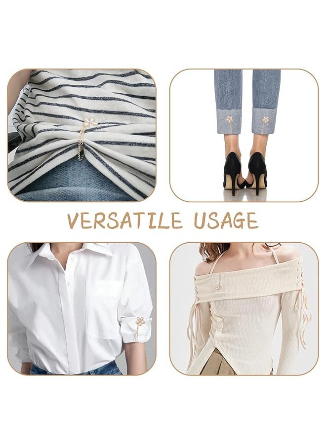 مشبكين مغناطيسيين للملابس - مشابك أكمام على شكل فراشة، مثبتات للحاشية قوية للتقصير والتزيين، مناسبة للنساء والفتيات - Image 3