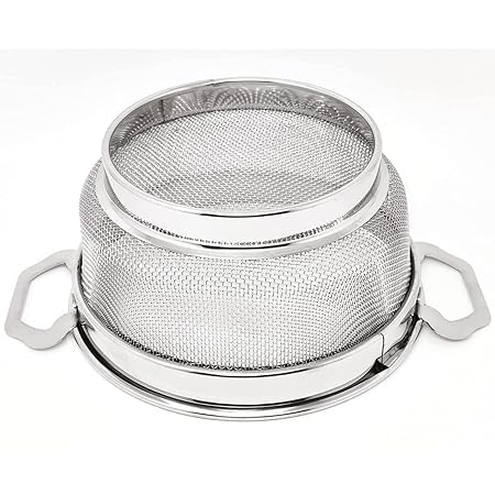 KAVSIYA Round Fridge Basket -Stainless Steel Refrigerator Net Basket Box with Cover, Easy to Open and Close Washing Bowl with Lid Safe for Fruit, Vegetable (ROUND FRIDGE BASKET (23CM) - Image 4