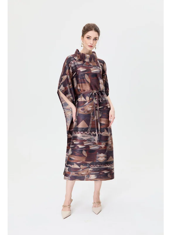 Tenda Printed dress with belt