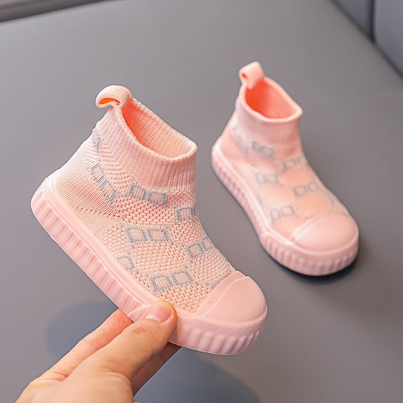 Mesh Sneakers Lightweight Flexible Sole Walking Shoes For Kids Indoor And Outdoor Activities - Image 4