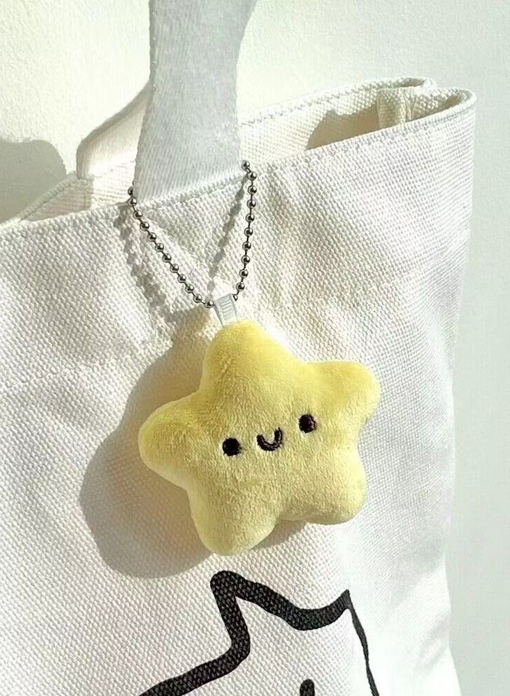 Squeezing Little Star Cute Plush Keychain Bag Pendant Small Star Doll Backpack Little Doll  - Image 3