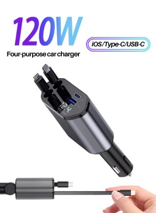 Black 4 in 1 fast charging