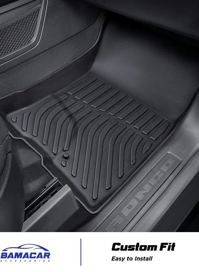 BAMACAR All Weather Floor Mats Cargo Liner for Ford Bronco Sport 2021-2025 Waterproof Nonslip Mats for Front Rear 1st 2nd Row Trunk 2025 2024 2023 2022 for Base Big Bend Badlands Accessories (ONLY for Sport) - Image 5