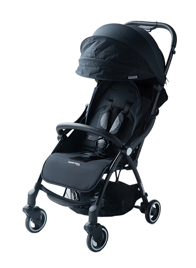 Hamilton Everyday Stroller Black MagicFold Cabin-Size Infant to 6 Years Travel System Ready SPF 50+ Canopy Magnetic Buckle Lightweight All-Wheel Suspension - Image 1