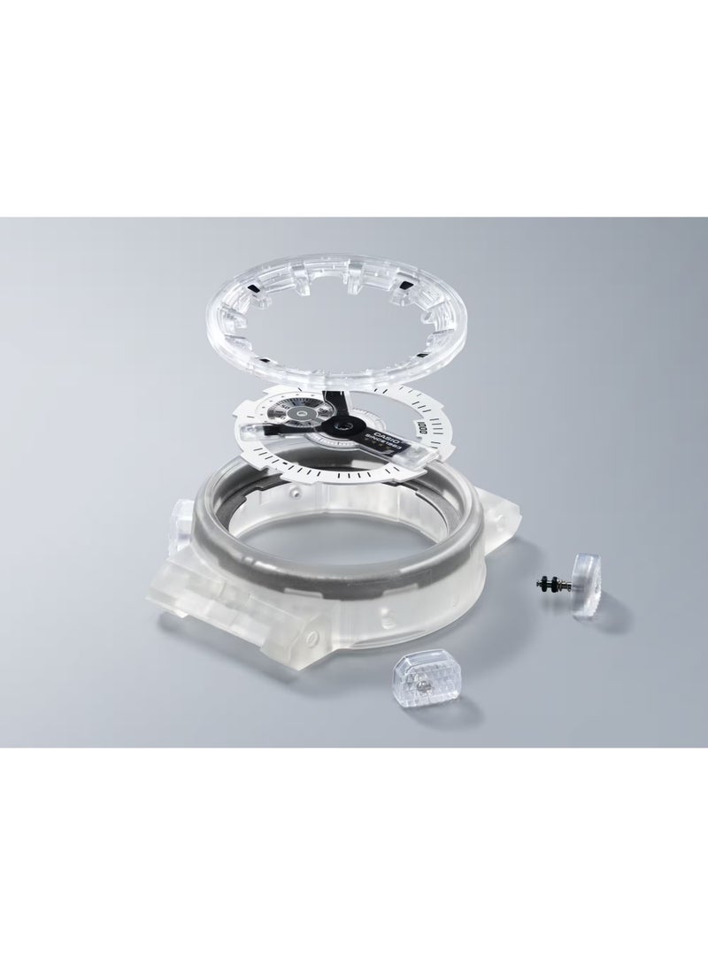 G-SHOCK Limited Edition Clear Remi Watch GA-114RX-7A, 55 mm Transparent Case, White Dial, Resin Strap, Analog-Digital, 200 M WR - Image 2