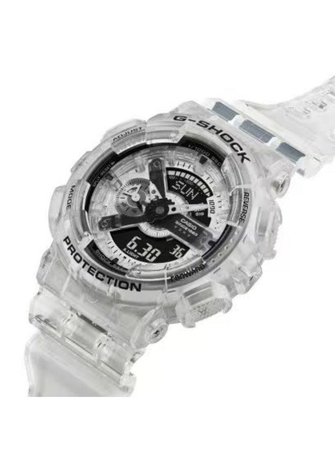 G-SHOCK Limited Edition Clear Remi Watch GA-114RX-7A, 55 mm Transparent Case, White Dial, Resin Strap, Analog-Digital, 200 M WR - Image 1