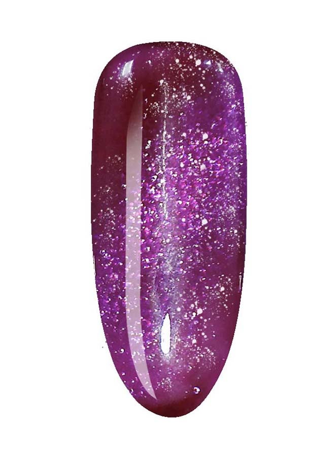 brunson Platinum Cat Eye Shiny Holographic 9D, Glitter Soak Off Gel Nail Polish BSM513 - Image 2