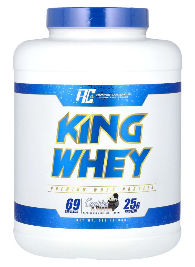 RONNIE COLEMAN Signature Series King Whey Cookies & Cream 5 lbs (2.3 kg) 