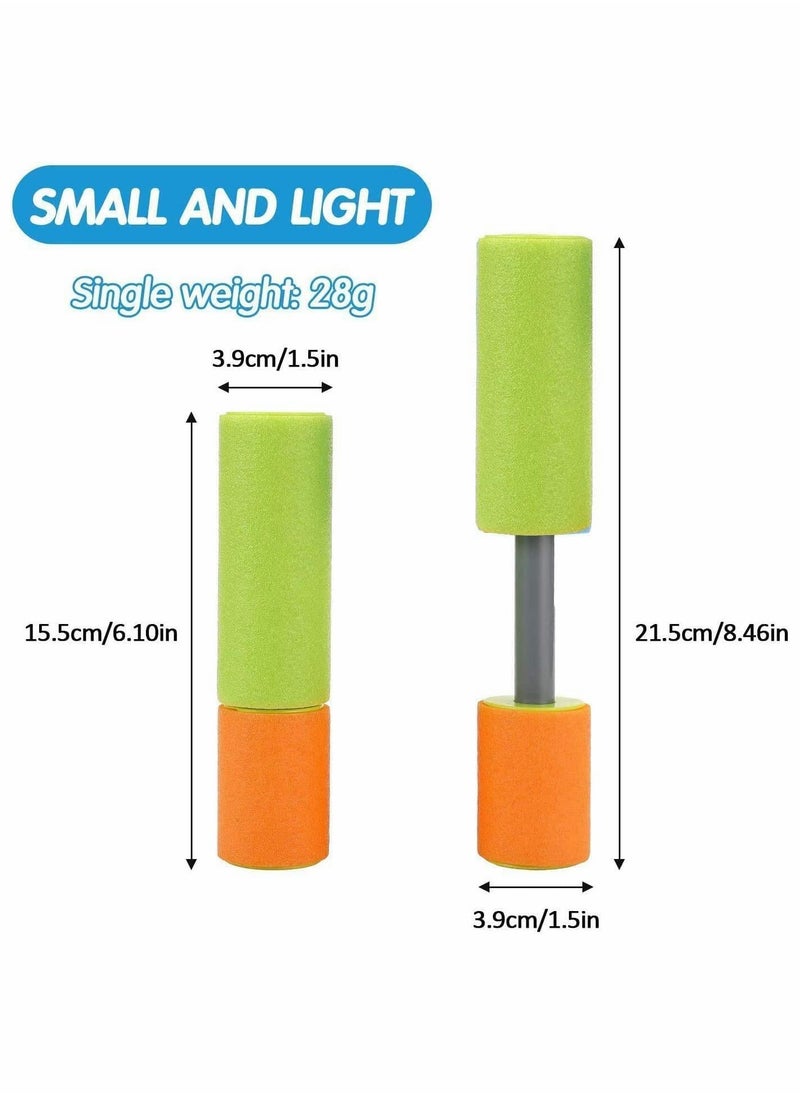 Generic - Water Pistols, 6 Pcs Water Cannon Gun Blaster Shooter Pump, Water Gun Up to 7m Away Super Water Pistol Soaker Blaster Tank Double Power Up Outdoor Water Fighting Toy for Kids Adults - Image 1