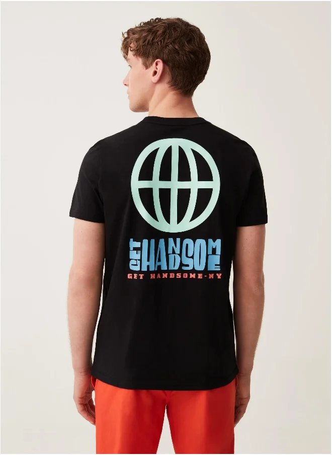 Ovs Ovs Cotton T-Shirt With Grand&Hills Print