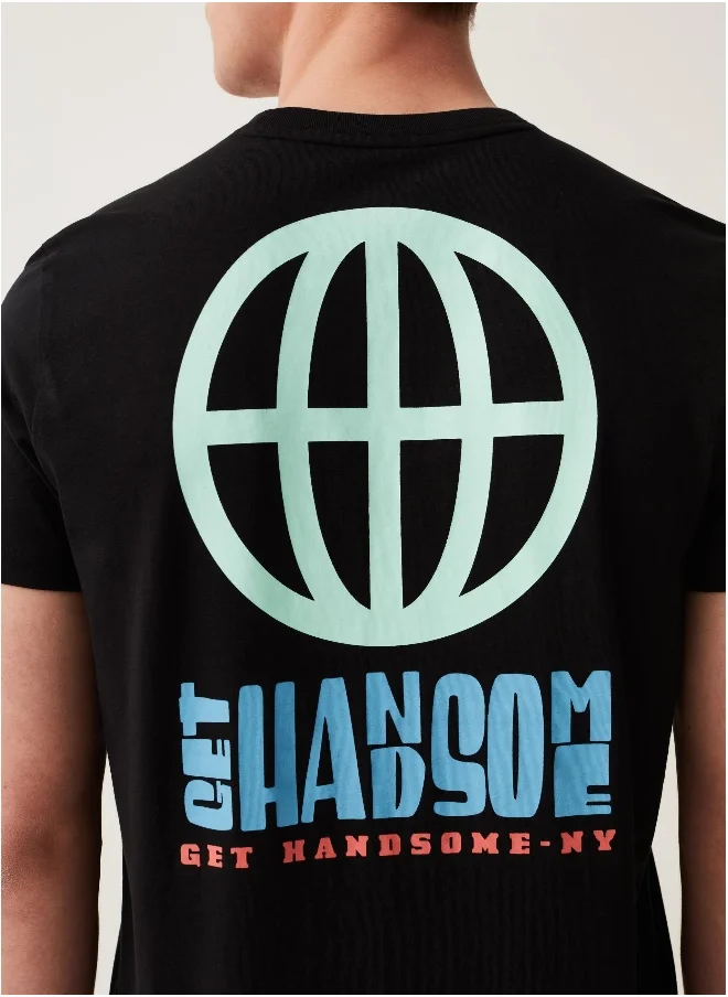 Ovs Ovs Cotton T-Shirt With Grand&Hills Print