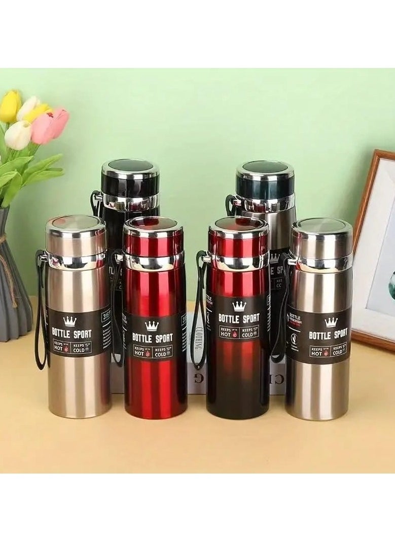 QSHOP® Stainless Steel Vacuum Insulated Thermal Bottle, Leak Proof BPA Free Travel Coffee Tea Sports Bottle Keep Drinks Hot or Cold - pzsku/ZD935F89AE4FC0DA42420Z/45/_/1733136553/dcb65087-0b56-4208-8b10-f6c9a3999dec