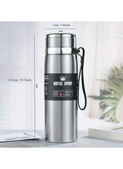 QSHOP QSHOP® Stainless Steel Vacuum Insulated Thermal Bottle, Leak Proof BPA Free Travel Coffee Tea Sports Bottle Keep Drinks Hot or Cold  - Image 4