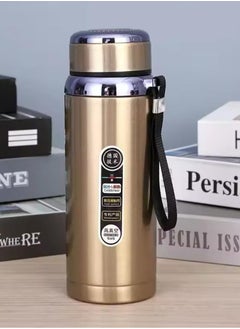 QSHOP QSHOP® Stainless Steel Vacuum Insulated Thermal Bottle, Leak Proof BPA Free Travel Coffee Tea Sports Bottle Keep Drinks Hot or Cold  - Image 1