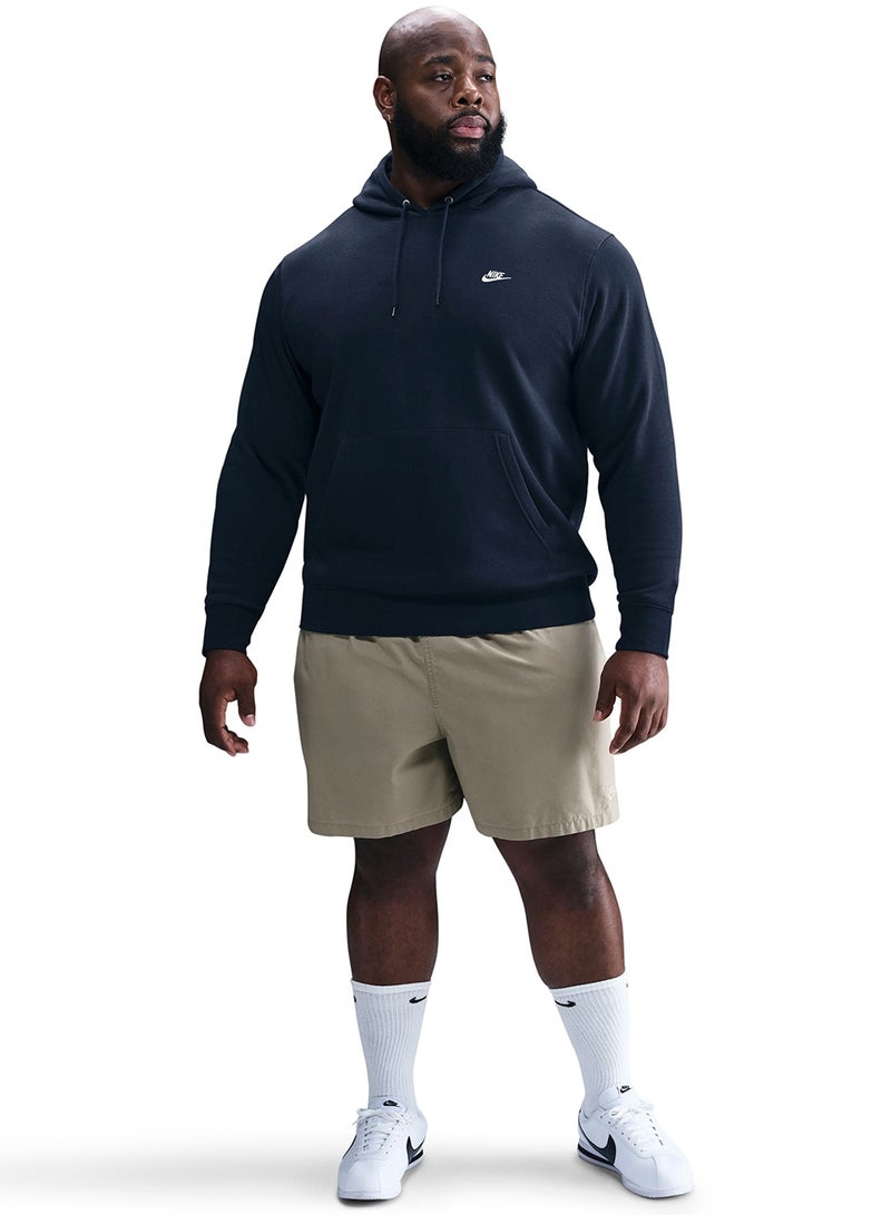 Nike Club Brushed Pullover Hoodie - Image 1