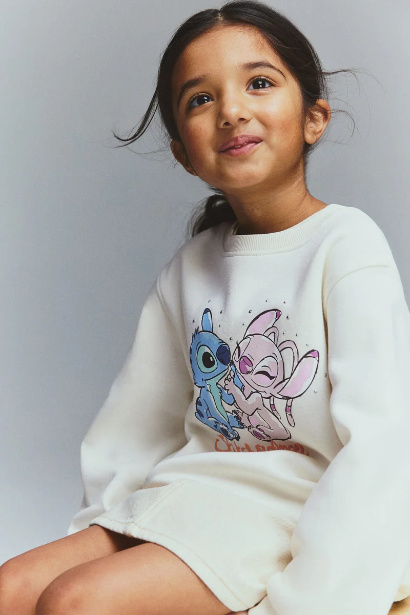 اتش اند ام Motif-detail sweatshirt