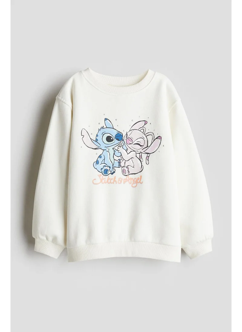 اتش اند ام Motif-detail sweatshirt