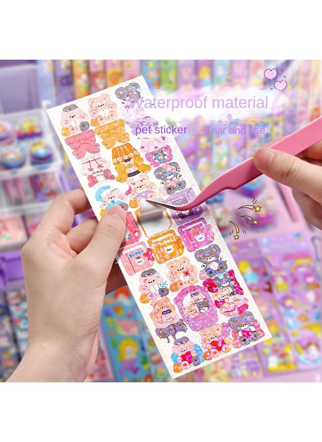 Bluejw Goo Card Sticker Suit Girls Children's Stationery Goo Plate Goo Card Hand Account Material Full Set Of Handmade Material Gift Pack  - Image 4