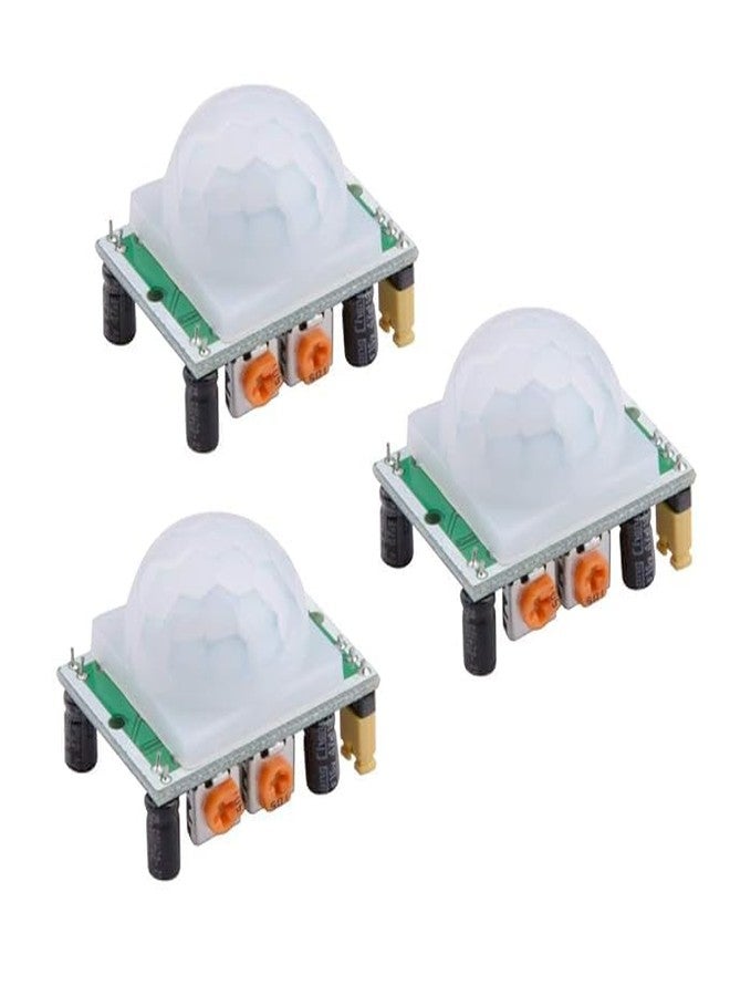 TESTIN ELECTRONICS 3pcs HC-SR501 PIR Infrared Sensor Human Body Infrared Motion Module - Image 1