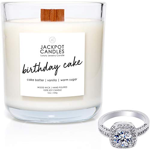 Jackpot Candles Birthday Cake Candle with Ring Inside (Surprise Jewelry Valued at $15 to $5,000) Ring Size 8 - Image 1