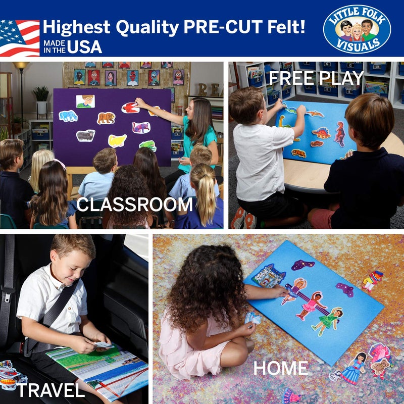 Little Folk Visuals Fruits and Vegetables Combo Precut Flannel/Felt Board Figures, 34 Pieces Set - Image 3