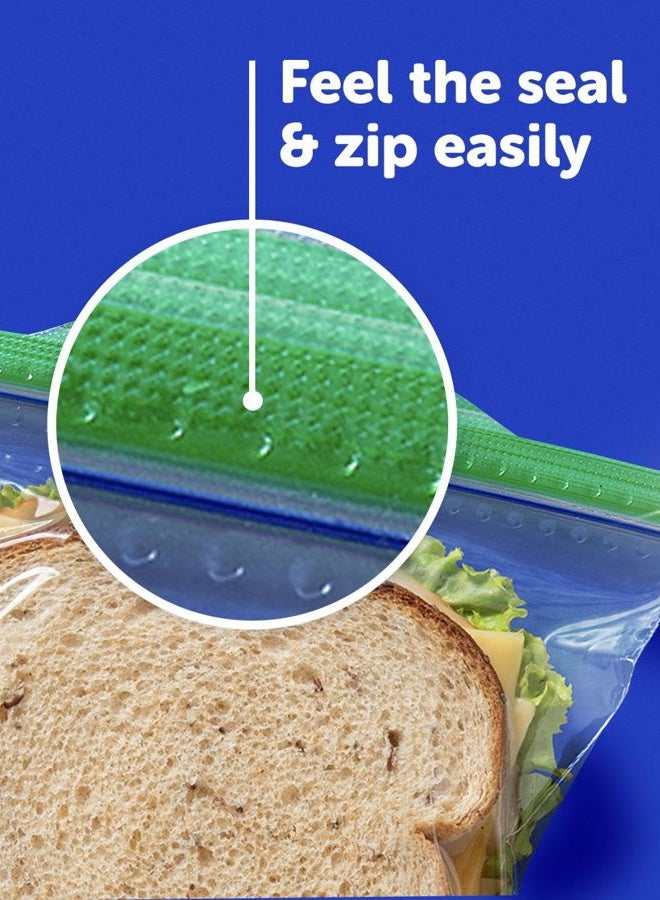 Ziploc Sandwich and Snack Bags, Storage Bags for On the Go Freshness, Grip 'n Seal Technology for Easier Grip, Open, and Close, 90 Count - Image 4