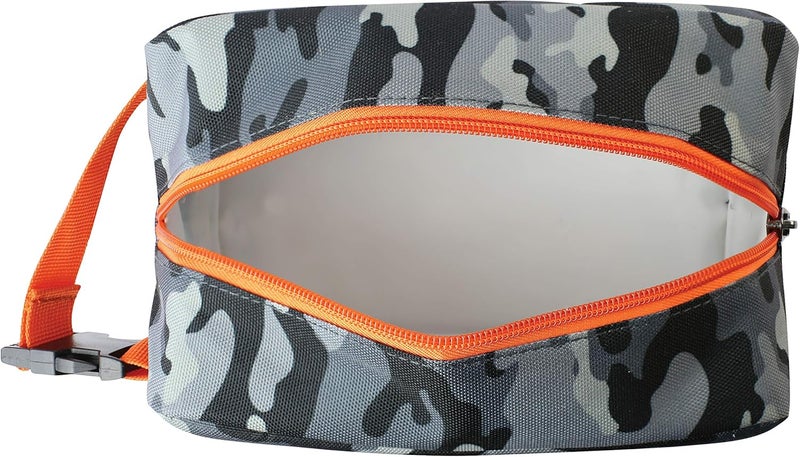 Pac-Kit Freezable Snack Box, Charcoal Camo, Built with ECOFREEZE Technology, Collapsible, Reusable, Zip Closure with Buckle Handle, Great for All Ages and Fresh Snacks on the go - Image 5