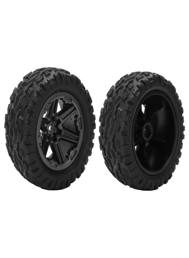 2pcs Remote Control Car Rubber Tyres with Hex Adapter for 1/8 1/10 High Speed Off Road Car Series - Image 3