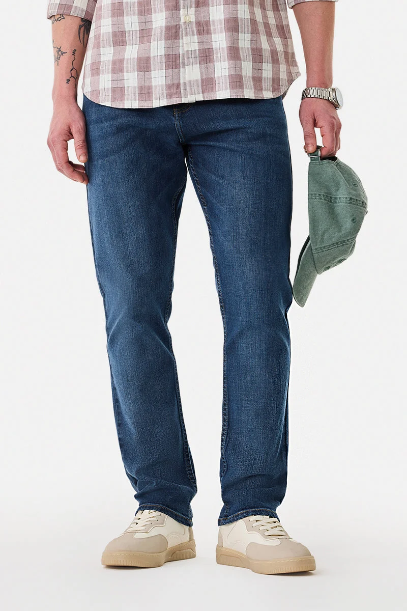 SNITCH Slim Fit Washed Jeans