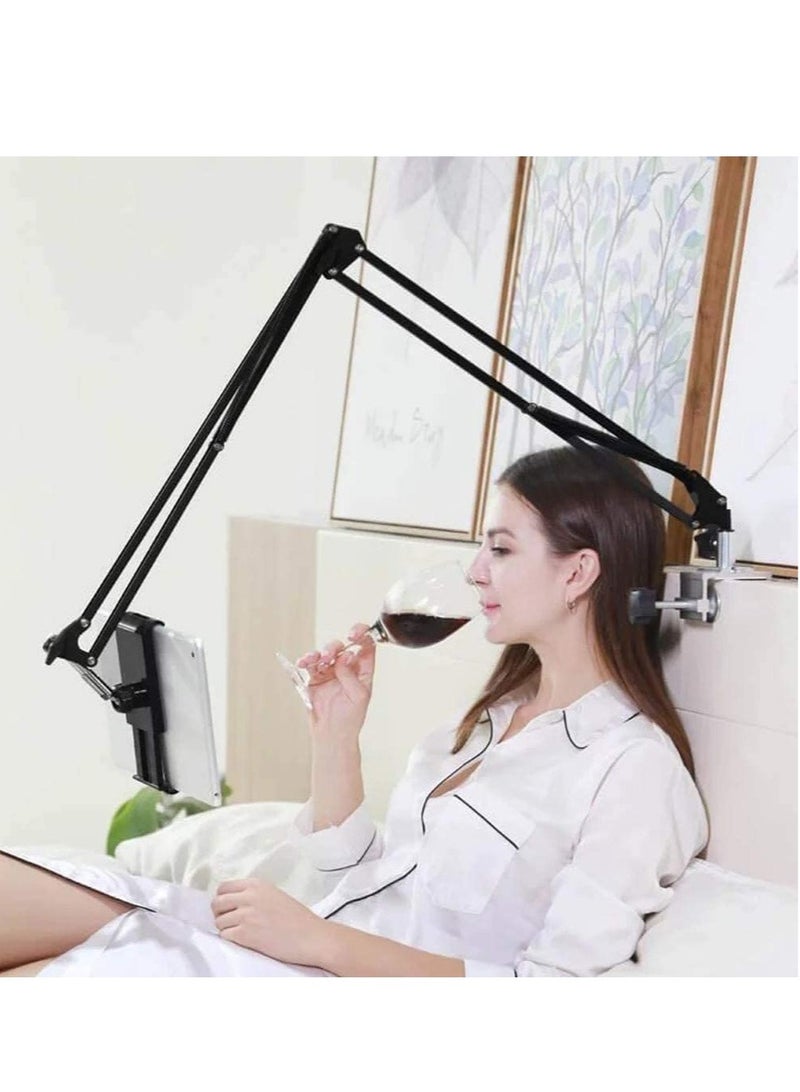 ELTRAZONE Overhead Phone Stand Holder, Phone Clip Holder Clamp for Desk, Mount Flexible 360° Rotation,Long Arm Bracket for All 4.7-7.0 In Smartphones, Tablets, Live Streaming,Videos - Image 2