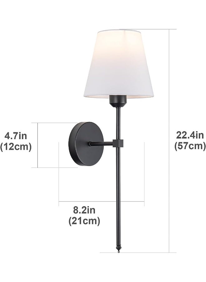 Generic - Wall Sconces Battery Operated Wall Lights Set Of 2 No Wiring Required For Sconces Remote Control Wall Light Dimmable Farmhouse Wall Lamp For Bedroom Mirror Living Room - Image 1