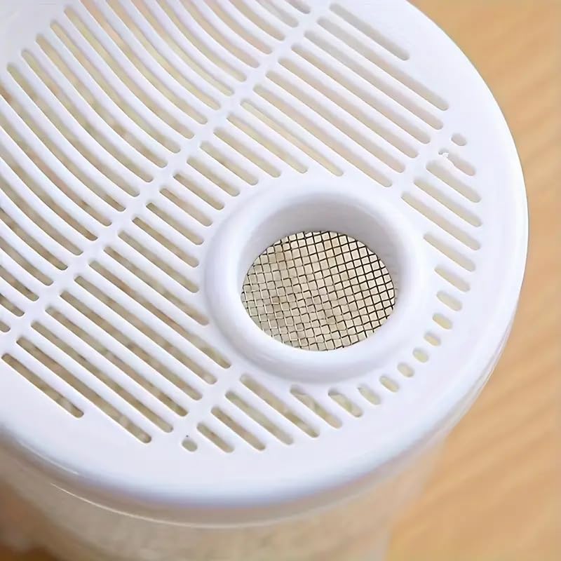 HMV MALL HMV MALL Rice Washing Bowl Rice Washer with Clear Scale Unbreakable Kitchen Rice Draining Washing Bowl for Cleaning Vegetable Fruit - Image 2