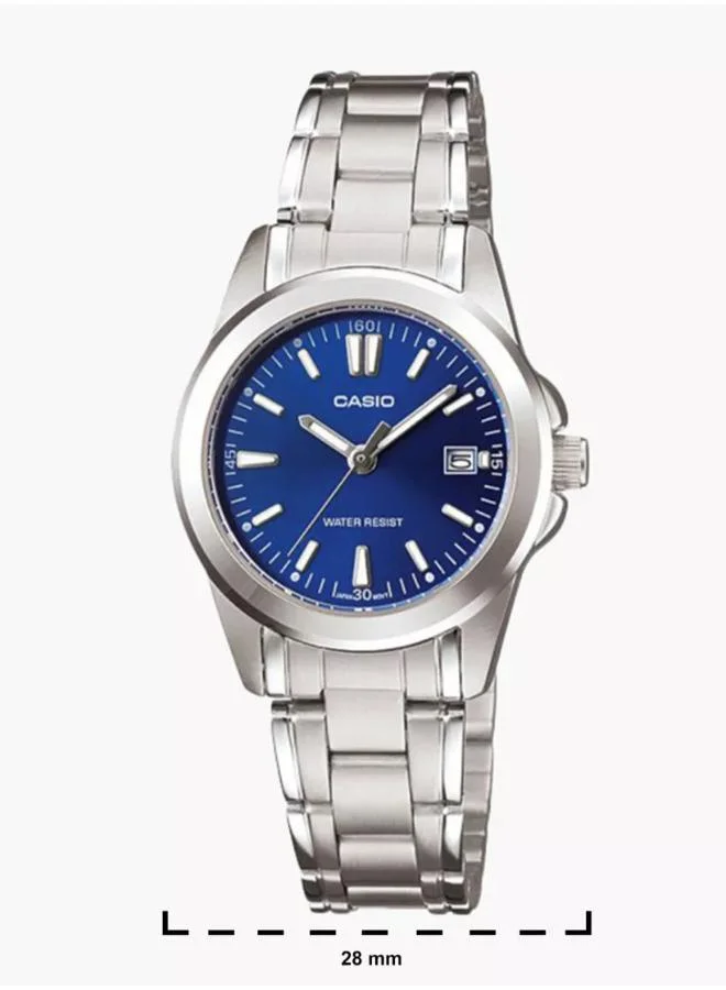 CASIO Women's Stainless Steel Analog Watch LTP-1215A-2A2DF - 28 mm