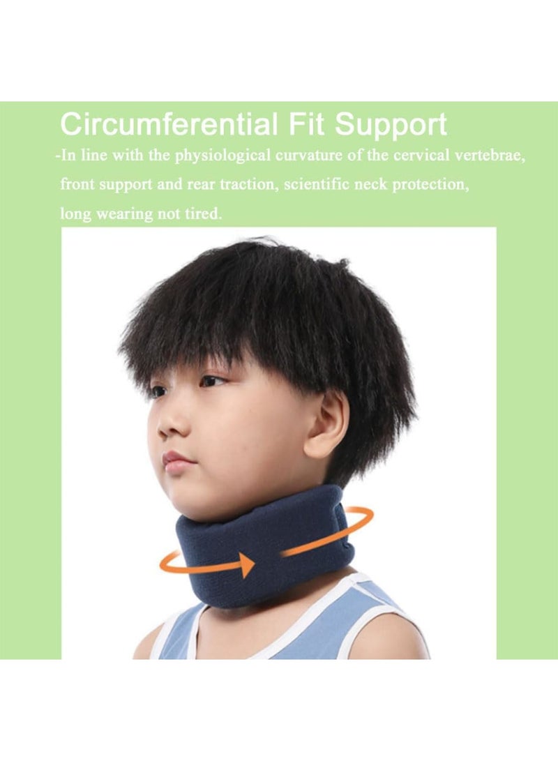 SOLARAE دعامة الرقبة للنوم ناعمة ومريحة طوق عنق عنقودي للأطفال دعامة عنق قابلة للتعديل لتخفيف آلام الرقبة وضغط العمود الفقري واقي طوق الرقبة بعد الإصابة للأطفال - Image 5