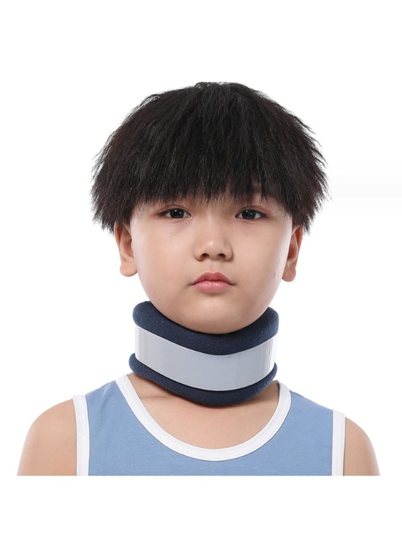 SOLARAE دعامة الرقبة للنوم ناعمة ومريحة طوق عنق عنقودي للأطفال دعامة عنق قابلة للتعديل لتخفيف آلام الرقبة وضغط العمود الفقري واقي طوق الرقبة بعد الإصابة للأطفال - Image 1