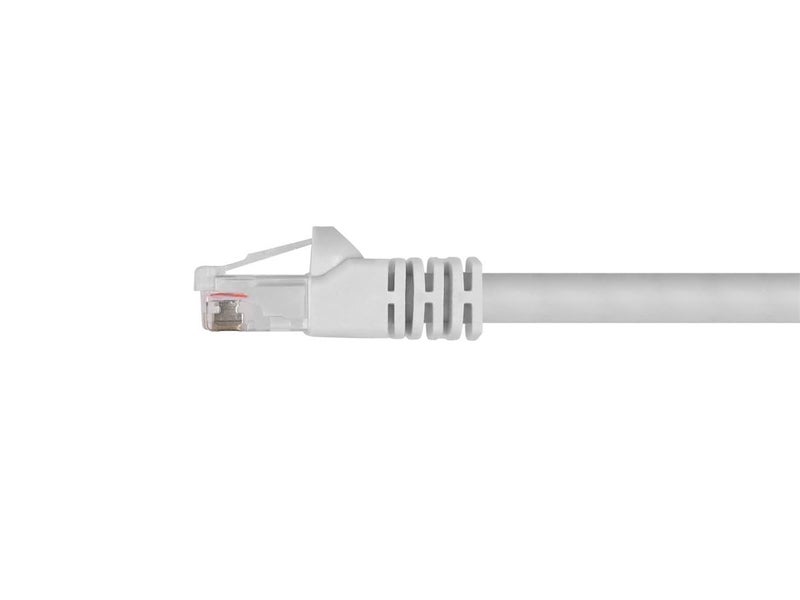 Monoprice Cat6 Ethernet Patch Cable - Snagless RJ45, Fullboot, 24AWG Stranded Pure Bare Copper Wire, 550Mhz, UTP, 100 Feet, White - Image 2