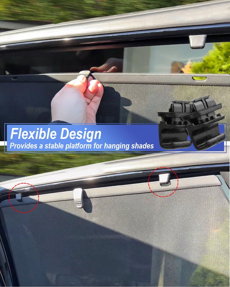 تيكساينس 2 قطعة خطاف ستارة الباب الخلفي مناسب لهيونداي باليسايد 2020 2021 2022 استبدال 83917S8000CA 83917S8000، خطاف ستارة شمسية داخلية - Image 3