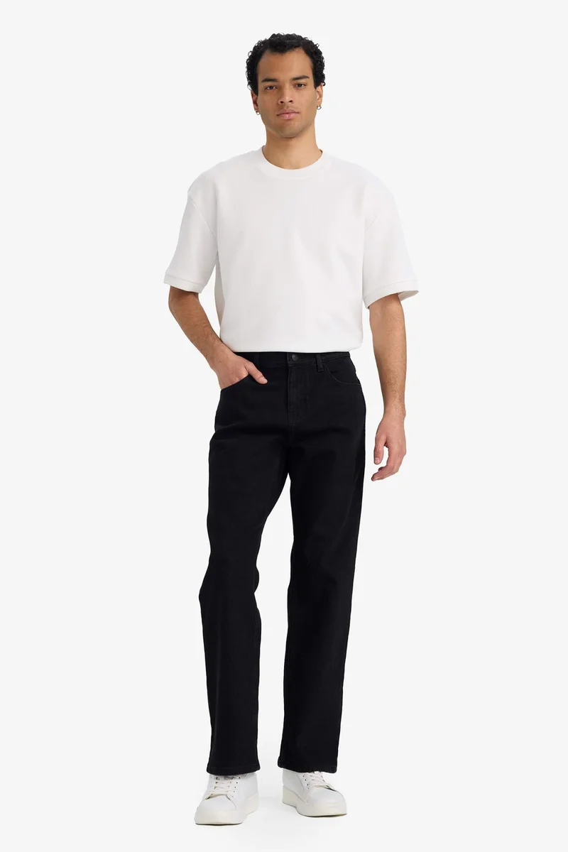 ديفاكتو Diago Comfort Fit High Waist Straight Leg Jeans