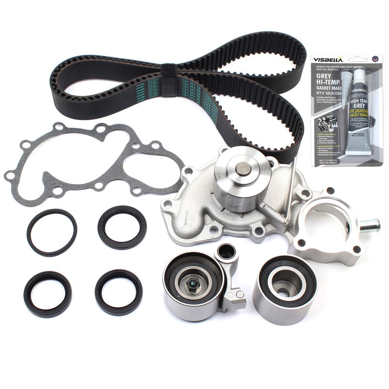 CNS Timing Belt and Water Pump Kit Compatible with 95 04 TOYOTA 4RUNNER TACOMA TUNDRA T100 34L 3378cc V6 DOHC 24V 5VZFE