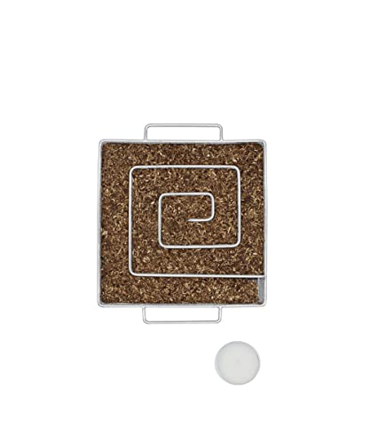 ProQ® Large Cold Smoke Generator with Starter Pack for Food Smoking, Long-lasting Cold Smoker, Maze Smoker for Cold Smoking, Outdoor Smokers for any BBQ or Cabinet (Tealight & Sawdust Included) - Image 2