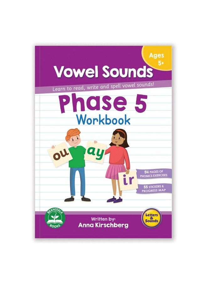 Junior Learning Phase 5 Vowel Sounds Workbook, Multi  - Image 1