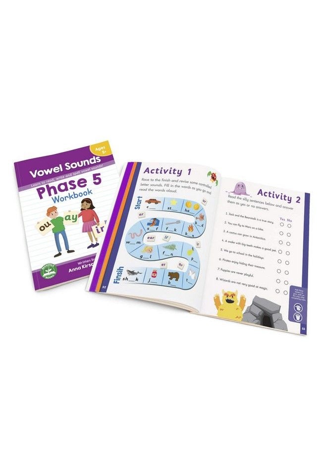 Junior Learning Phase 5 Vowel Sounds Workbook, Multi  - Image 4