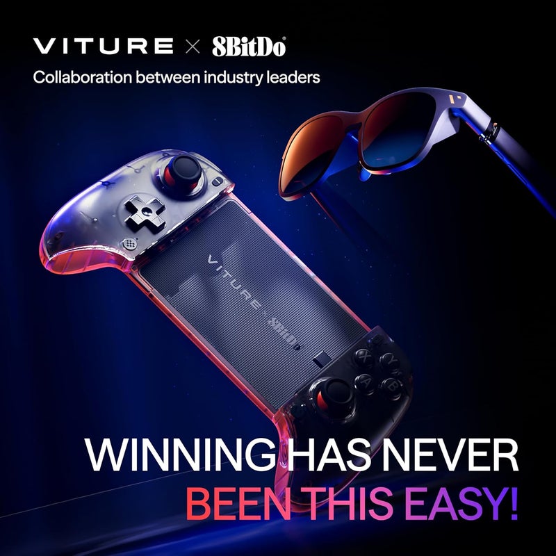 VITURE x 8BitDo Ultimate Mobile Gaming Controller – World’s First for XR Glasses | USB-C Connection for Minimum Latency, Hall Effect Sticks, Charge While Playing, Pro Performance for Android 13+ - Image 3